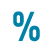 A percentage sign icon